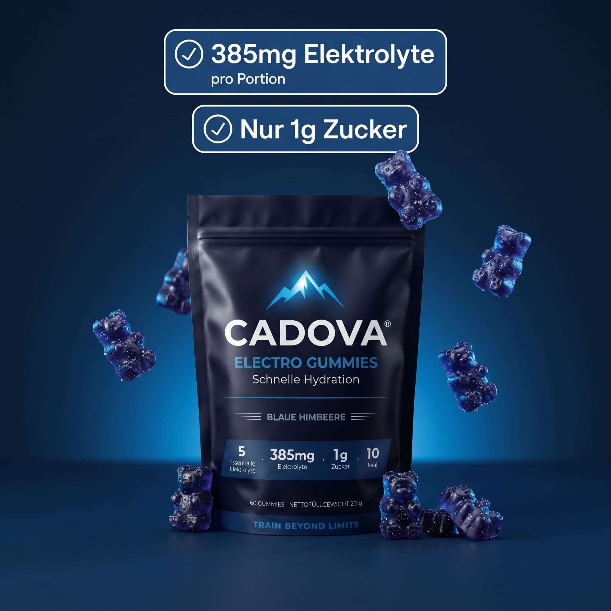 Cadova® Electro Gummies — Blaue Himbeere
