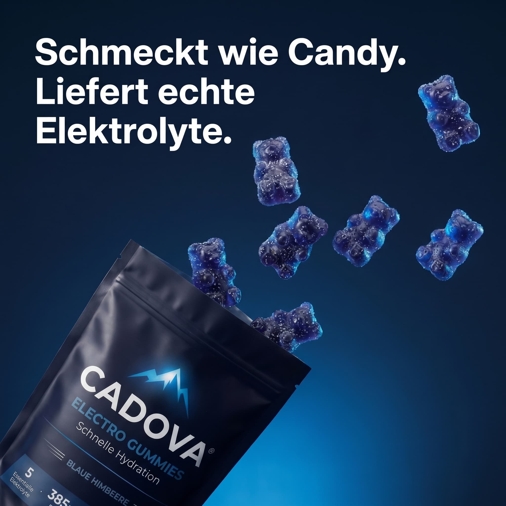 Cadova® Electro Gummies — Blaue Himbeere